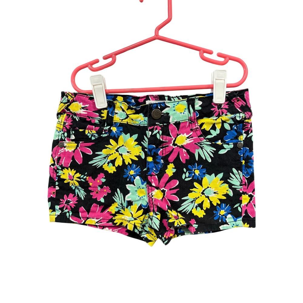 Black Shorts w/ Colorful Flowers - Epic Threads - 8